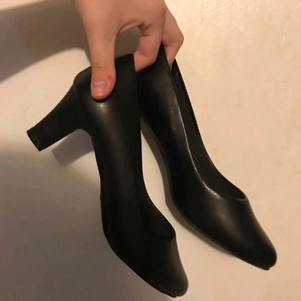 Black heels.